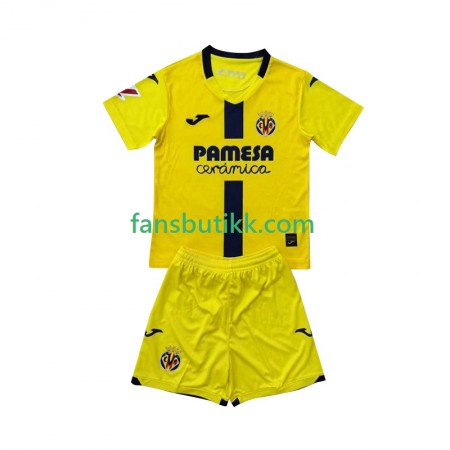 Fotballdrakt Villarreal CF Barn Hjemmetrøye 2025-2026 Kortermet